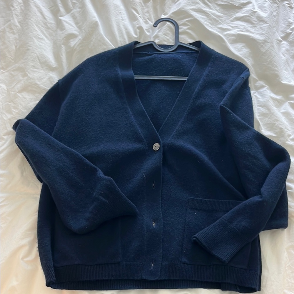 J. Crew Women's Cashmere Patch cardigan
